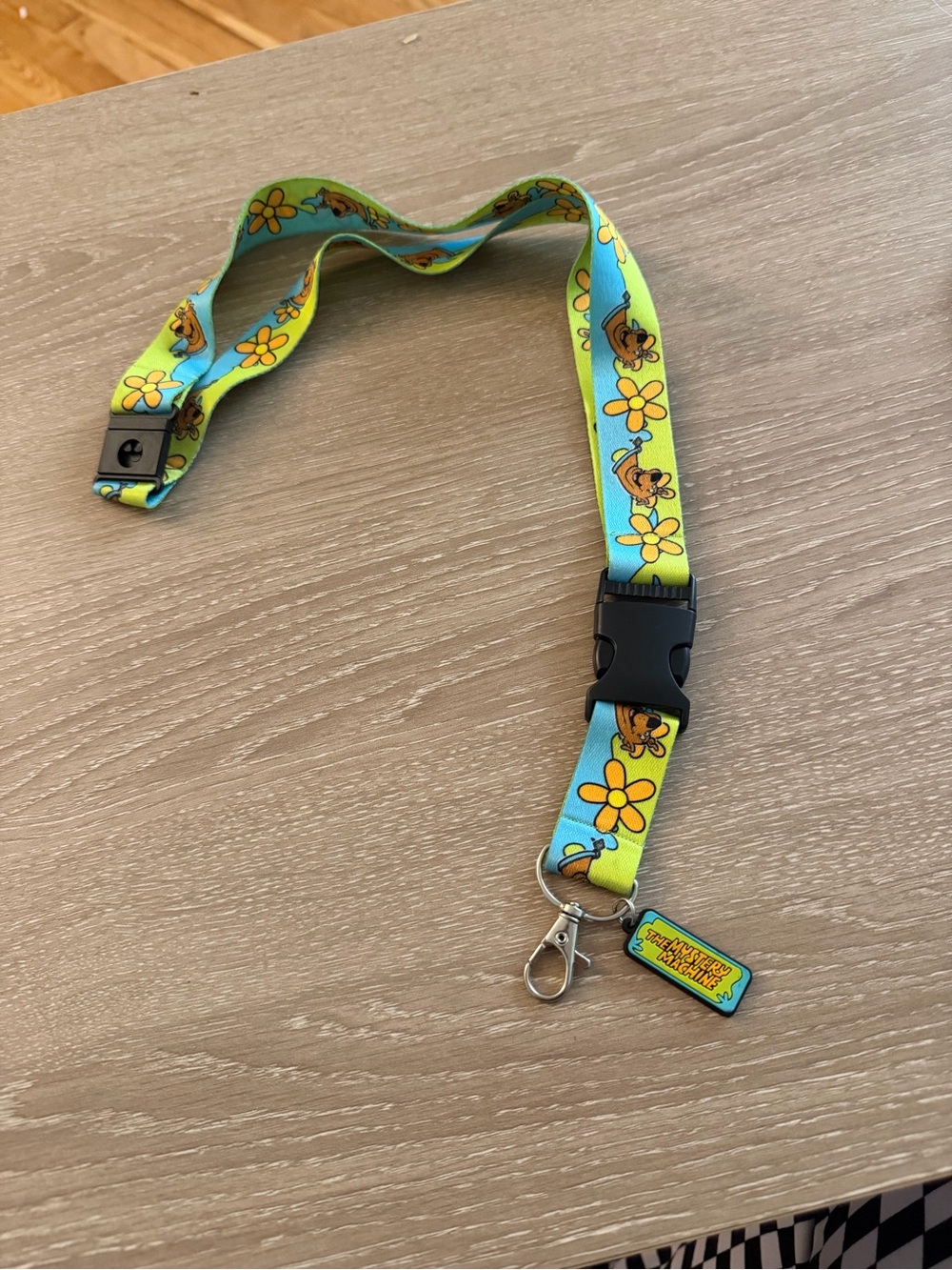 Scooby-Doo Themed Lanyard in Blue and Yellow